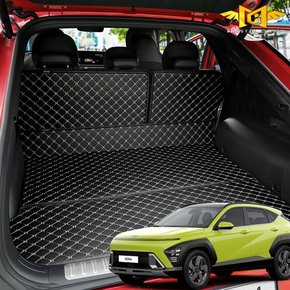 디올뉴 코나 SX2 트렁크매트 차박 퀼팅 가죽 매트 용품 가솔린 하이브리드 호환