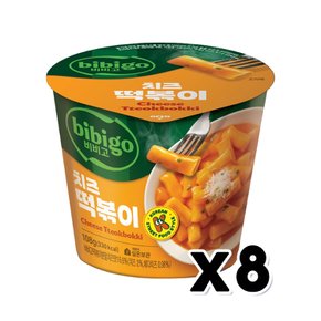 비비고 치즈 떡볶이컵 간편조리 108g x 8개