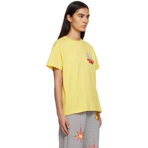 스카이하이팜 옐로우 오가닉 코튼 티셔츠 SHF03T003 1 Yellow