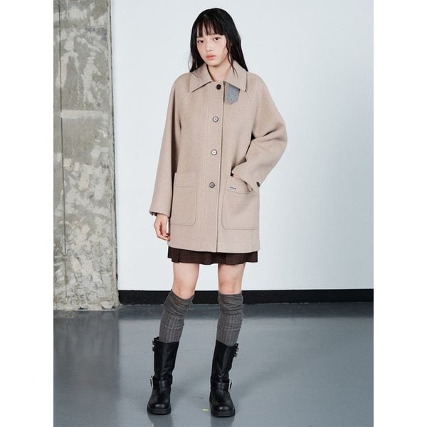 Cocoon Fit Midi Coat  Beige (KE5X30M11A)