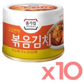 종가 고소한맛 볶음김치 160gx10캔 총1.6kg 간편반찬 밀키트 대용