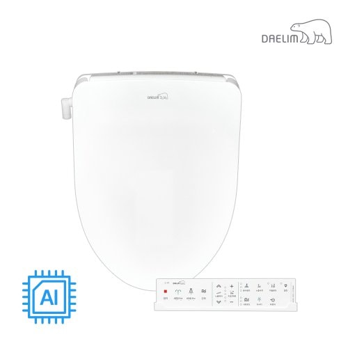 (쓱-딜가)대림바스 AI 스마트 컨트롤 완전 직수 순간온수 방수 리모컨 비데 DDS-S500R