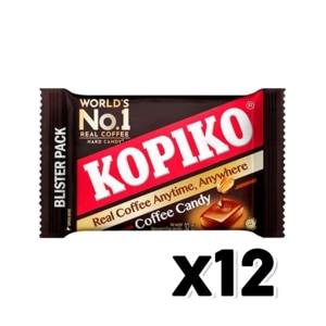  코피코 커피맛캔디 블리스터팩 사탕간식 32g x 12개