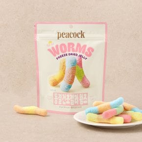 (G)피코크 동결건조젤리 웜즈 40g