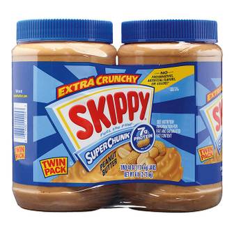  Skippy스키피  땅콩버터  슈퍼청크  48oz  2count