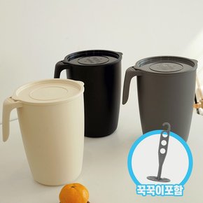 얼쓰 완벽밀폐 음식물쓰레기통 5L 꾹꾹이포함