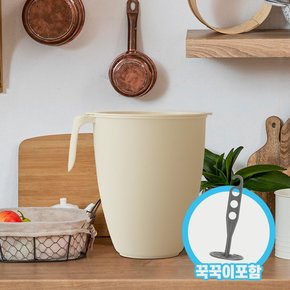 얼쓰 완벽밀폐 음식물쓰레기통 5L 꾹꾹이포함