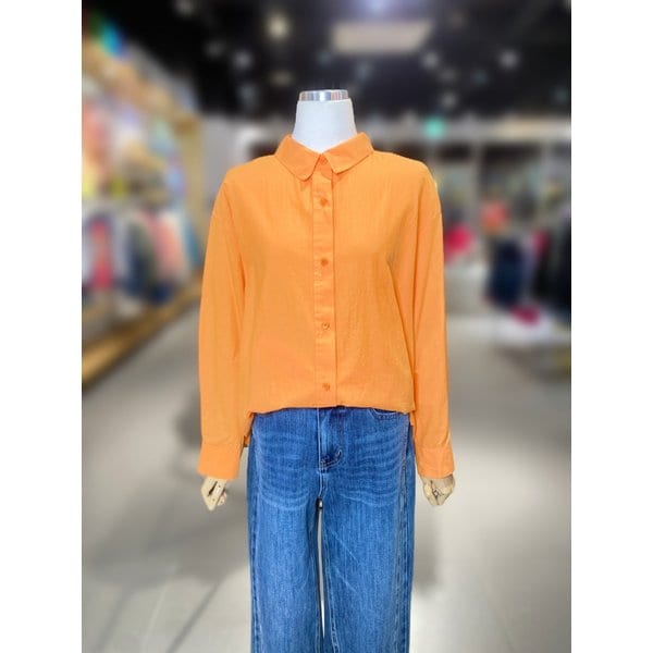 [여주점] 백 플랩 아일렛 블라우스 (BABL93531)