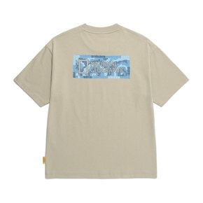 [여주점] N252UTS040 만텔라 백 빅로고 반팔 티셔츠 BEIGE KHAKI