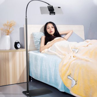 OMT 침대 소파 110cm 스탠드 휴대폰 태블릿 자바라 거치대 OSA-BJ5 360도회전