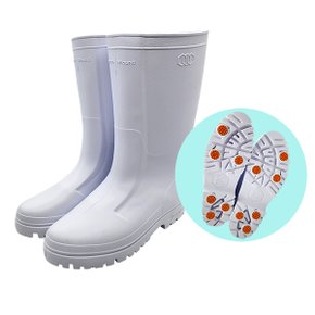 NEW 남녀공용 미끄럼방지 장화 백색 230mm