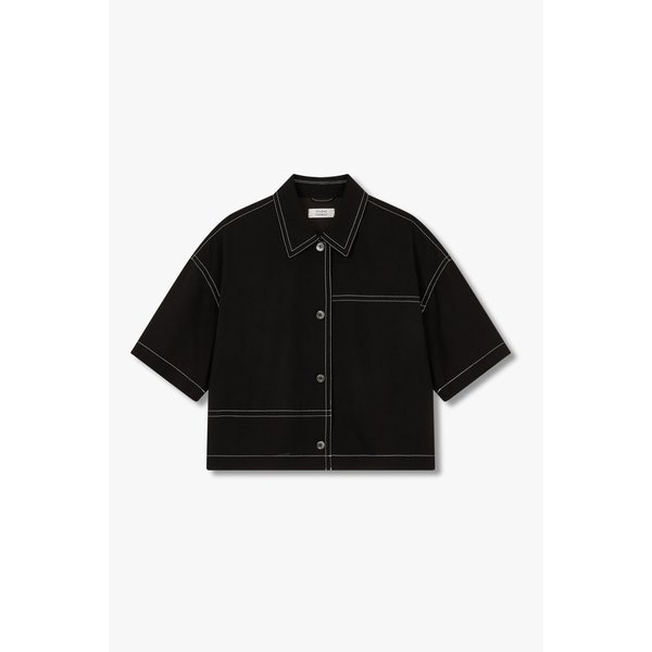 배색 스티치 블라우스 91F5221777099