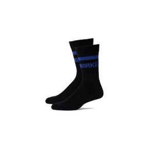 우먼 코튼 Crew 스트라이프 Socks - 블랙 145659
