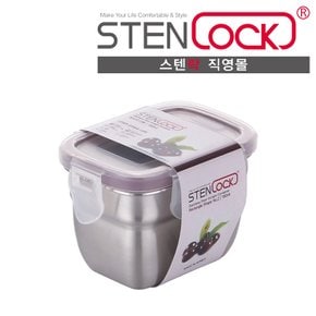 스텐밀폐용기 반찬통 클래식 직사각 02호 160ml