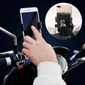 자전거 핸드폰 거치대 360도 회전 2가지 타입 오토바이 바이크 스마트폰