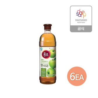  청정원 홍초 풋사과 1.5L x 6개