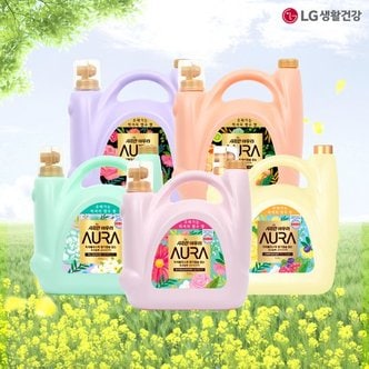 엘지생활건강 샤프란 아우라 5.5L 대용량 섬유유연제 모음