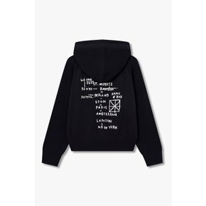 [BASQUIAT] 후디 니트 가디건 7126250182147