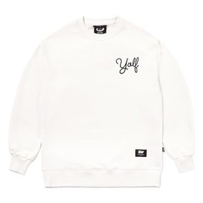 22 A/W YORF FIGURE SWEAT CREWNECK WHITE_욜프 공용 피규어 맨투맨 화이트