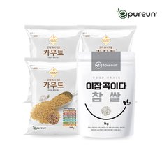 고대곡물 정품 카무트 쌀 500gx3봉+국산 찹쌀 1kg