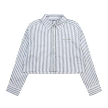 코데즈컴바인 스트라이프 크롭 긴팔셔츠 (CJA-SH502W2)