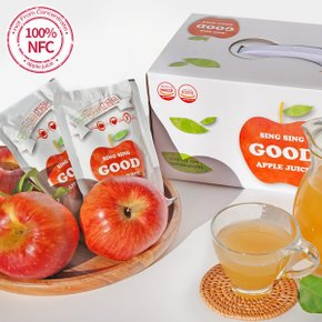 사과를통째로 100%청송생착즙 사과즙 120ml 50포 2박스
