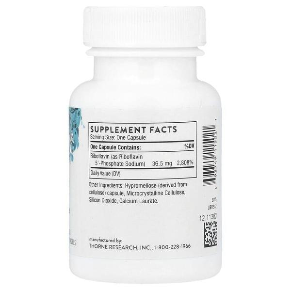 해외배송 Thorne Research 쏜리서치 리보플라빈 5파스페이트 인산염 60정 Riboflavin