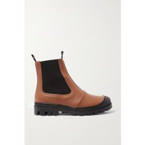 Rubber-trimmed Leather Chelsea Boots 탠 브라운 9679066509209165