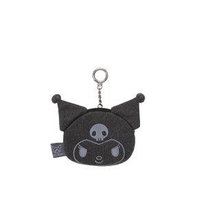Denim Mini Pouch Kuromi Washed Charcoal
