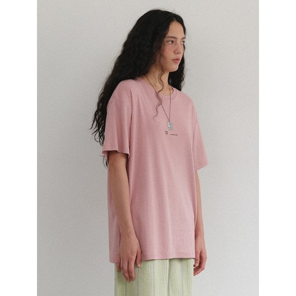 Oversized Lettering Tee (Pink)