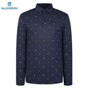 [남성] All over print T-shirt -NAVY