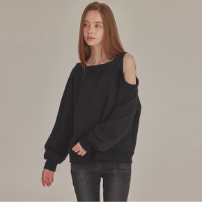 [TOPGIRL] ONE-SHOULDER CUT OUT SWEATSHIRTS_T426TP126(BK)