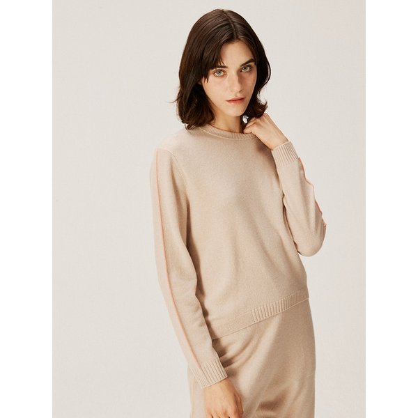 100% 캐시미어[Murray Allan]Line round Pullover_M43WPU014SB