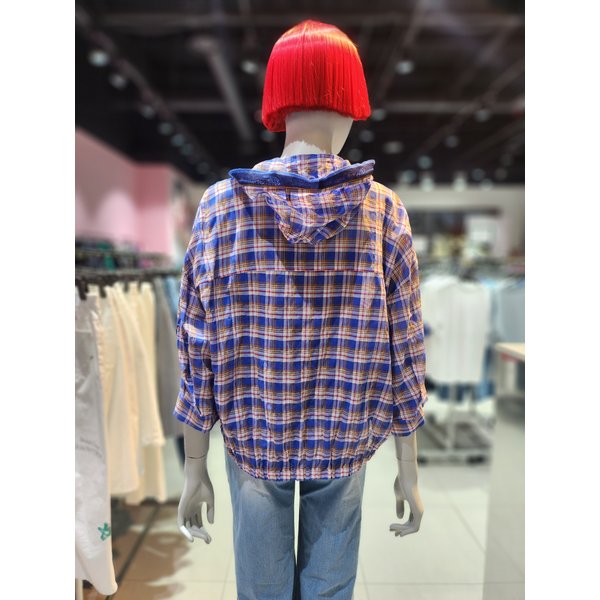 [부산점] 가니 체크 블라우스 BABL75431