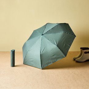 스트라이프 3단 자동 우산 딥그린