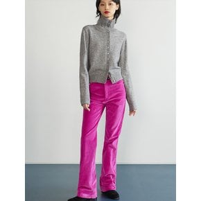 CORDUROY BOOTCUT PANTS PLUM PINK