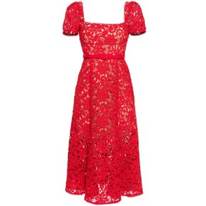 [SELF PORTRAIT] Womens Dress PF24-032M-R  RED One Color