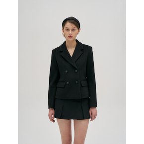 Classic Wool Double Jacket Black