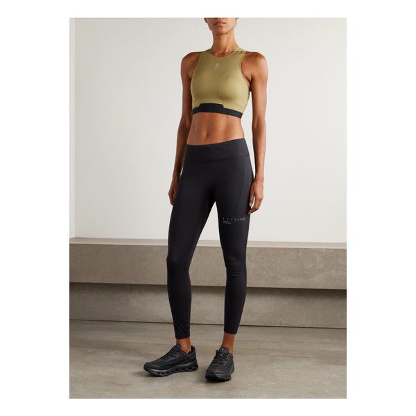 러닝 트레인 2-in-1 크롭 스트레치  저지 탑 브론즈 46376663162931666