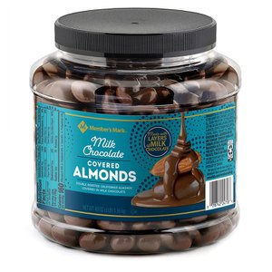 멤버스마크 [해외직구]멤버스마크 아몬드 초콜릿 1.3kg Members Mark Chocolate Almonds 48oz