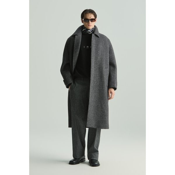 [여주점] [이로] 남성 Feutré 멜란지 을 발마칸 롱코트 IQCAW25703GYX