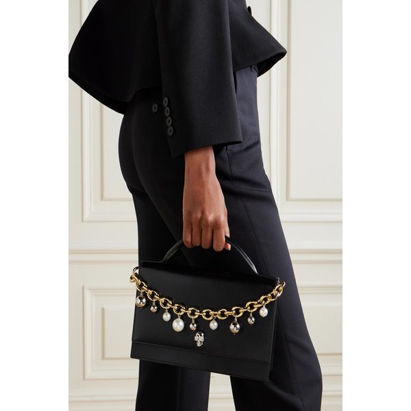 스컬 가죽 클러치 46376663163019614