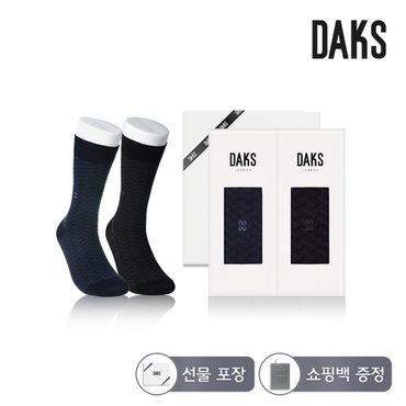 닥스 양말 신사 면후다 라인다이아 2족세트 DK24302