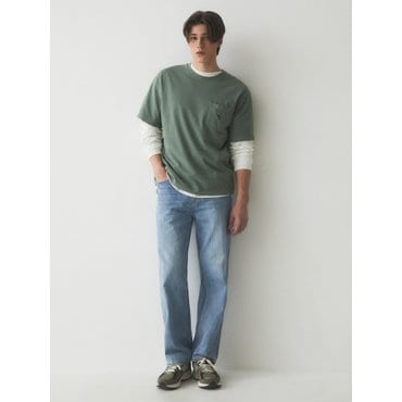 후아유 Lightweight Wide Denim  WHTJE2431M