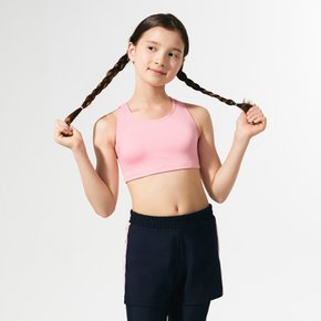 여아동 핑크 래쉬가드 워터레깅스 비치반바지 세트 BEG-Y601P