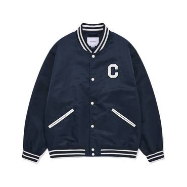 커버낫 C 로고 바시티 자켓 네이비 CO2401JK10NA