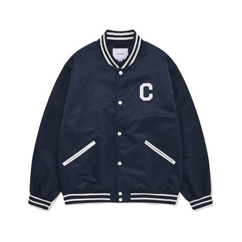 커버낫 C 로고 바시티 자켓 네이비 CO2401JK10NA