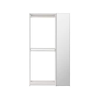  뉴로브 드레스룸 짧은옷장 거울형세트 120cm (컬러 택1)