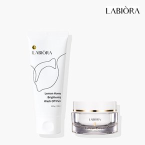 라비오라 레몬 워시오프 꿀팩 100g + 루티산 루테인 크림 50ml