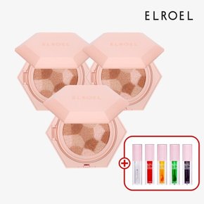 블렌딩 콤팩트 쿠션(빅)3+립오일_ELROEL